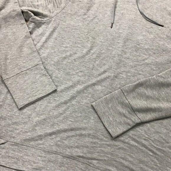 NWT Woman's Gray Athletic Works Mock Neck Hoodie Long Sleeve Shirt Size XXL (20) - Picture 7 of 10